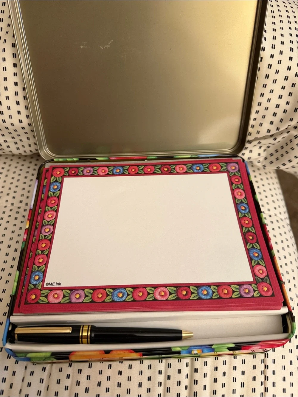 Mary Engelbreit Notecards (18) & Envelopes (16) and (1) Black Pen